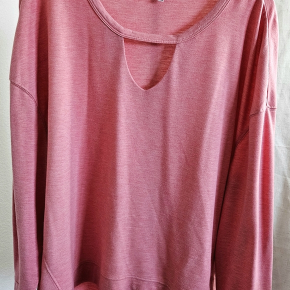 Juicy Couture Tops - Juicy Couture Pink Cutout Sweatshirt
